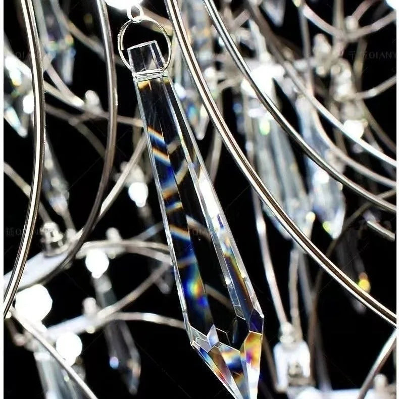 Crystal Firefly Chandelier, Decorative LED Lights for Bedrooms, Study, Guest Room, Master Bedroom, Dining Room & Reception Desk