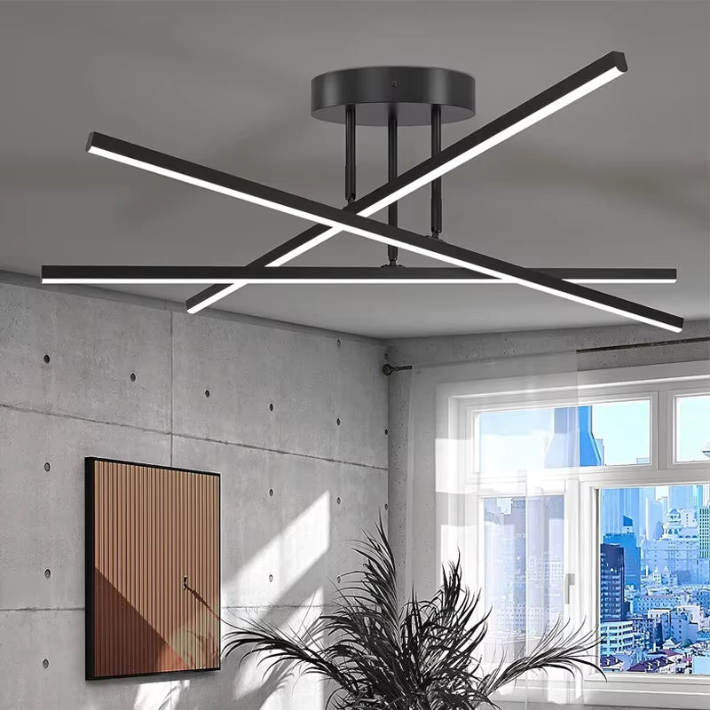 Modern Nordic LED Ceiling Light – Minimalist Aluminium Ceiling Lamp for Living Room, Dining Room, Bedroom & Hallway – 90–260V
