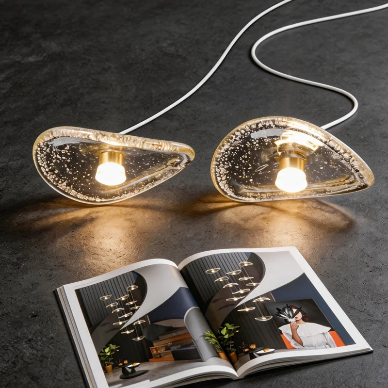 Modern Glass Staircase Pendant Light – Nordic LED Hanging Chandelier for High Ceilings, Stairwells, Entryways, Duplex Homes & Loft Interiors