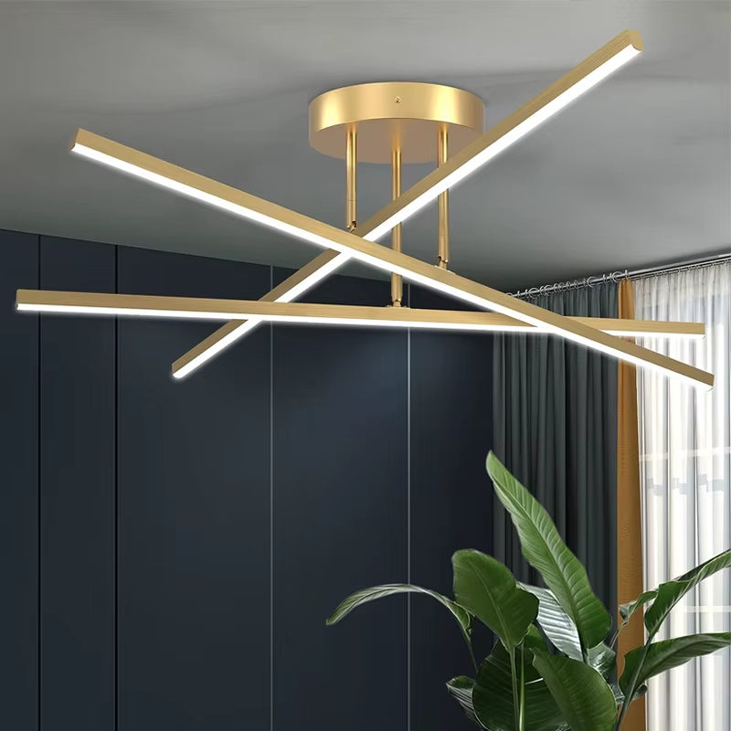 Modern Nordic LED Ceiling Light – Minimalist Aluminium Ceiling Lamp for Living Room, Dining Room, Bedroom & Hallway – 90–260V