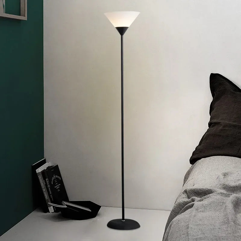 Creative LED Floor Lamp Black White Lamp Body Is Suitable for Indoor Lighting Decorative Lamp in Living Room, Bedroom and Study