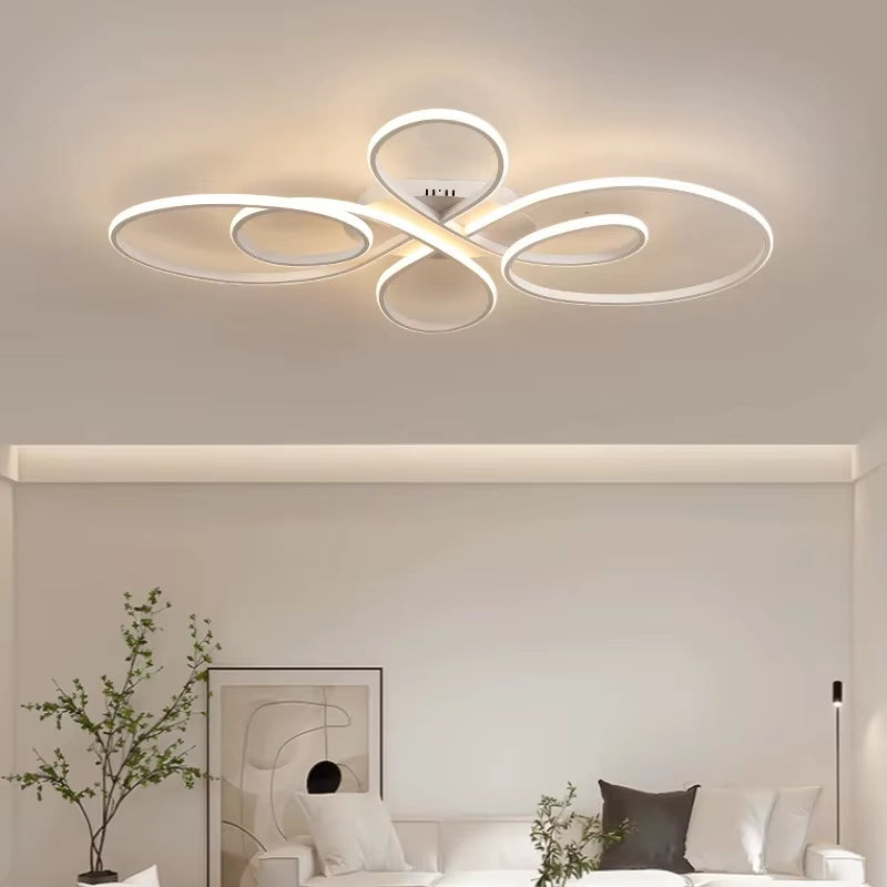 Modern LED Ceiling Light – Dimmable Surface Mounted Ceiling Lamp with Remote Control for Living Room, Dining Room, Bedroom & Kitchen