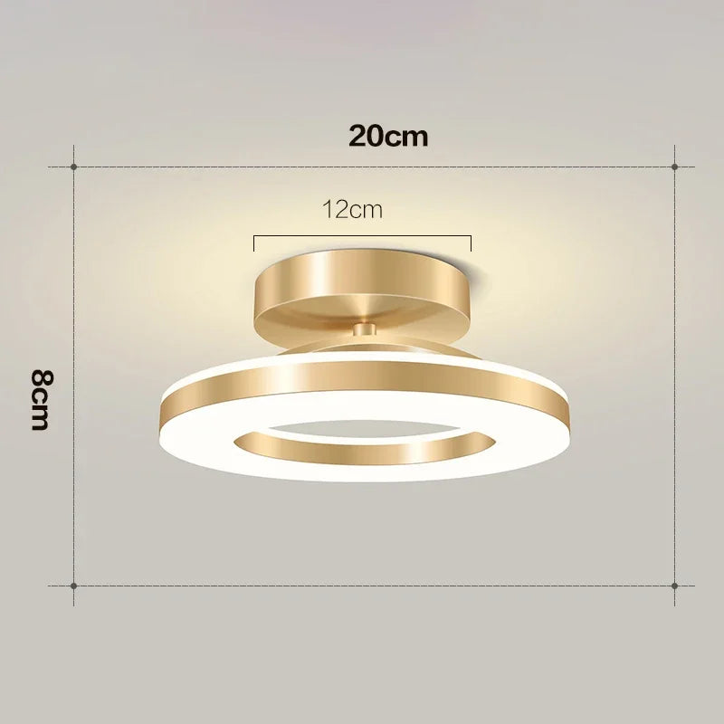 Modern LED Ceiling Light | Indoor Flush Mount Ceiling Lamp | Living Room, Bedroom, Dining Room, Hallway, Balcony & Kitchen Lighting Fixture