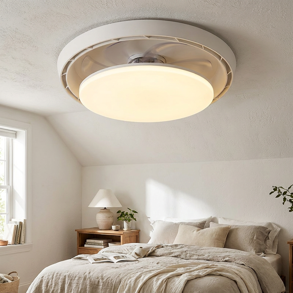 Modern Smart Bladeless Ceiling Fan - lifestyle